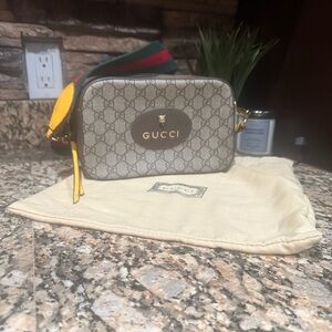 Monogram Beige and Brown Shoulder Bag NOT R3aL